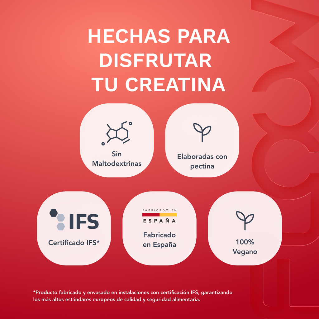 Gominolas de Creatina Monohidratada - Fresas