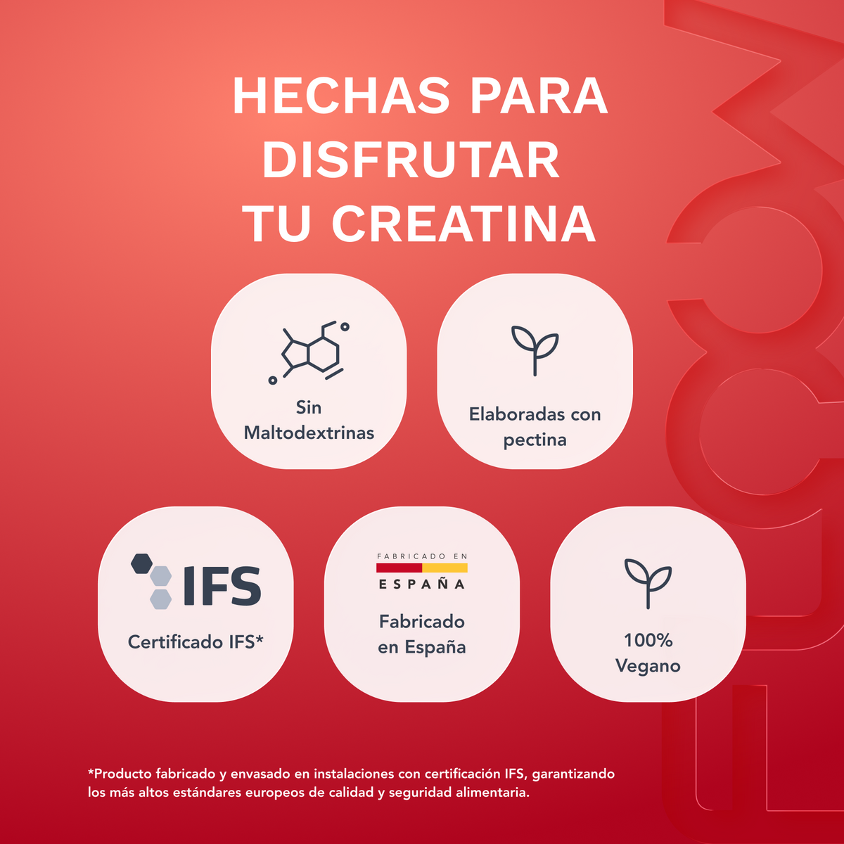Gominolas de Creatina Monohidratada - Fresas